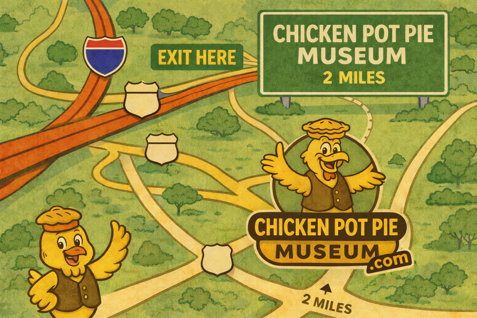 Chicken Pot Pie Museum map