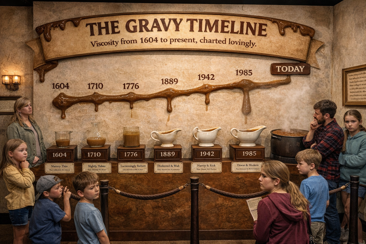 The Gravy Timeline exhibit